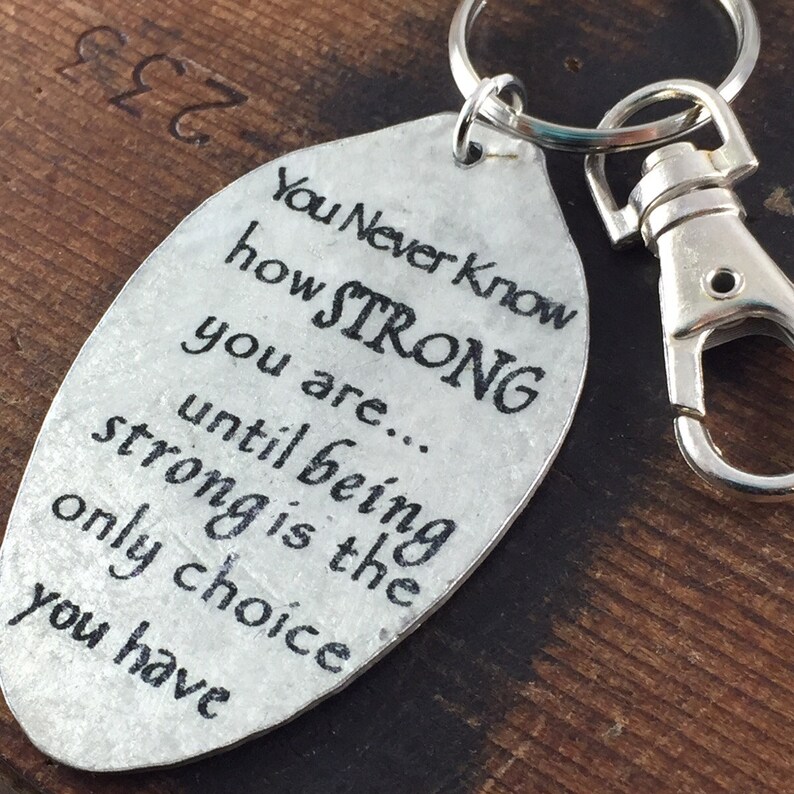 Thinking of You Gift You Never Know How Strong You Are Spoon | Etsy