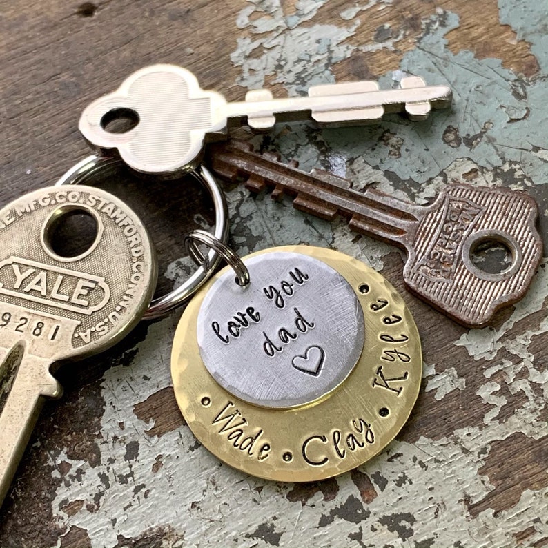 Personalized Birthday Gifts for Him Dad Keychain Gift for Etsy