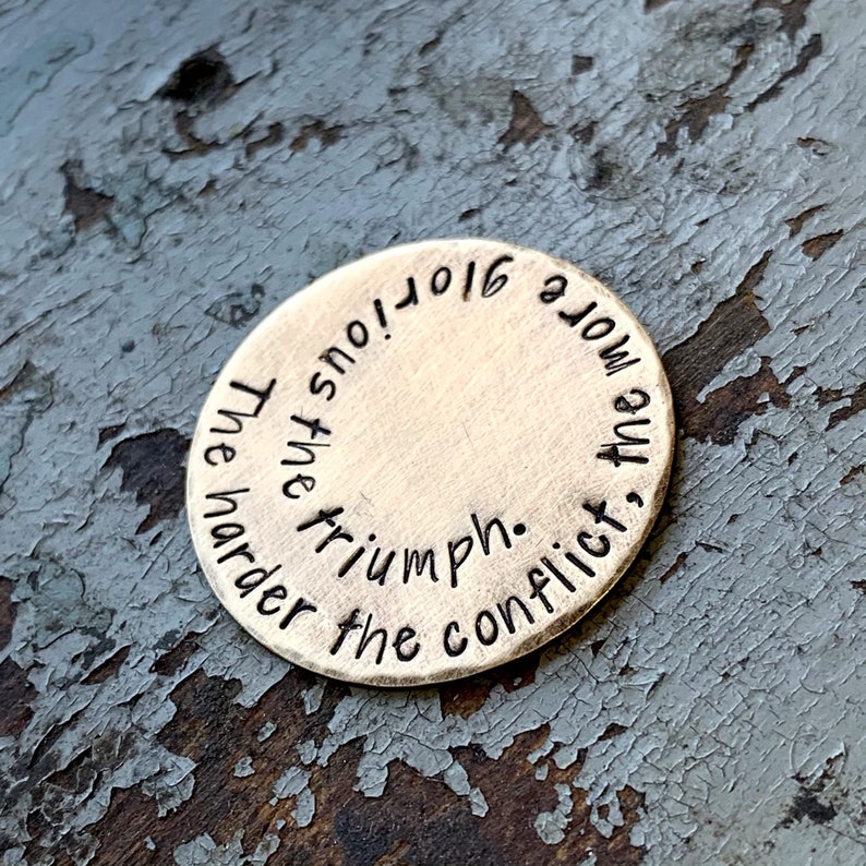 Personalized Mindfulness Gift Inspirational Keepsake Token Etsy