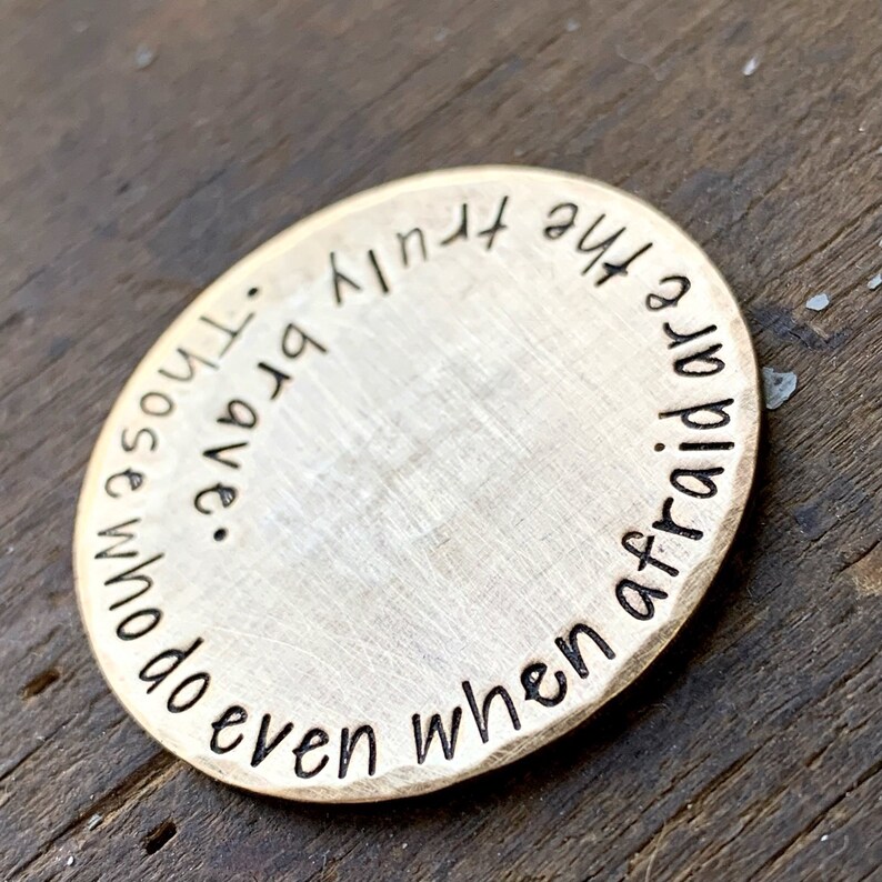 Personalized Mindfulness Gift Inspirational Pocket Coin for Etsy