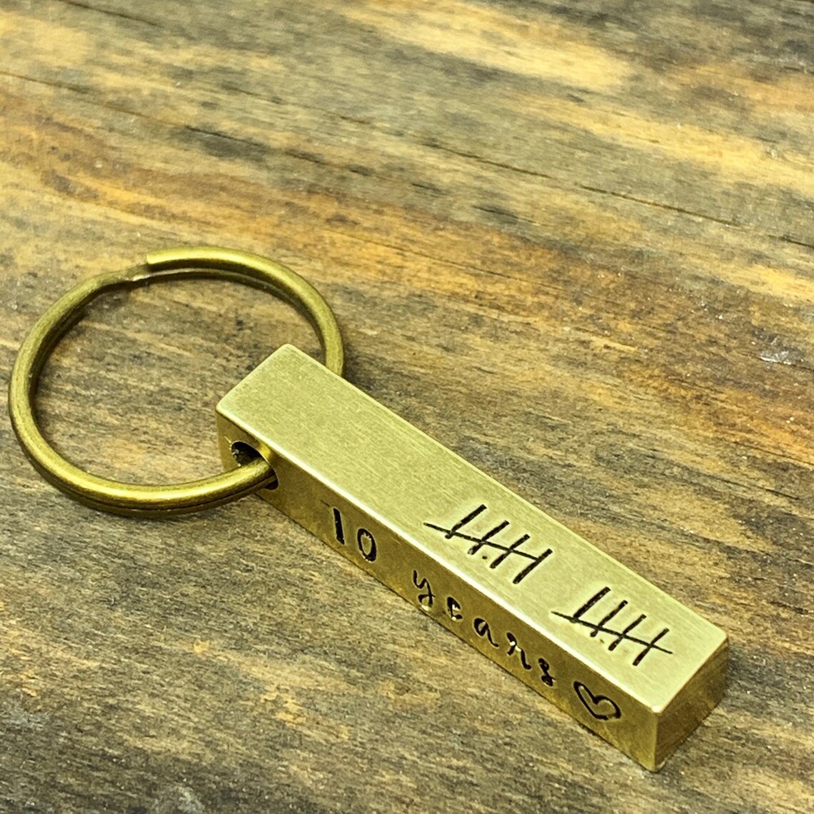 Anniversary Gift for Him Wedding Anniversary Keychain Etsy