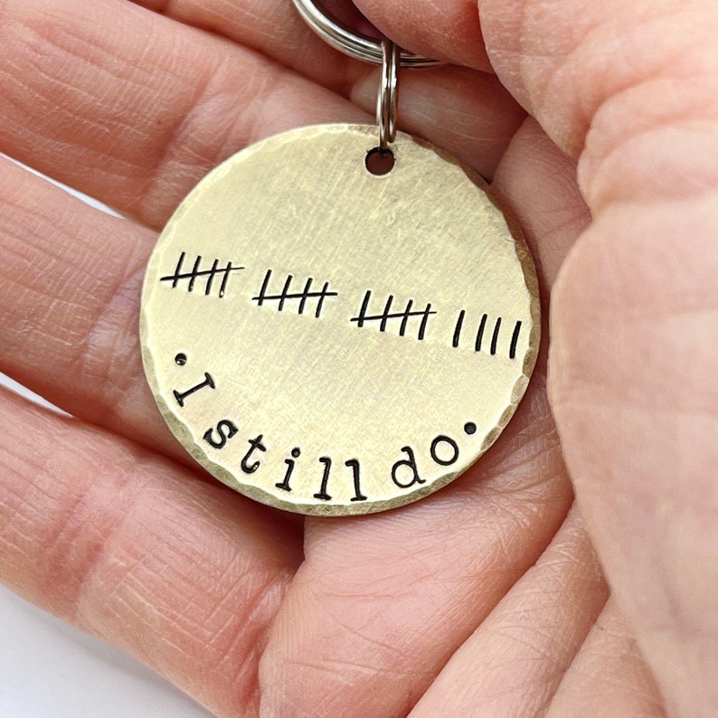 19th Anniversary Gift Bronze Anniversary Tally Marks Etsy