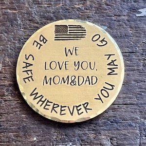 Gift for Long Distance Military, Army Navy Air Force Deployment, Pocket Hug for Son, Daughter Boot Camp, Come Home to Me Keychain