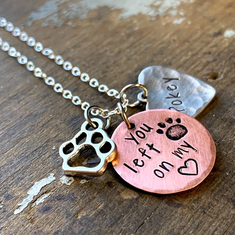 Pet Memorial Jewelry Personalized Pet Loss Gift Dog Memorial Etsy