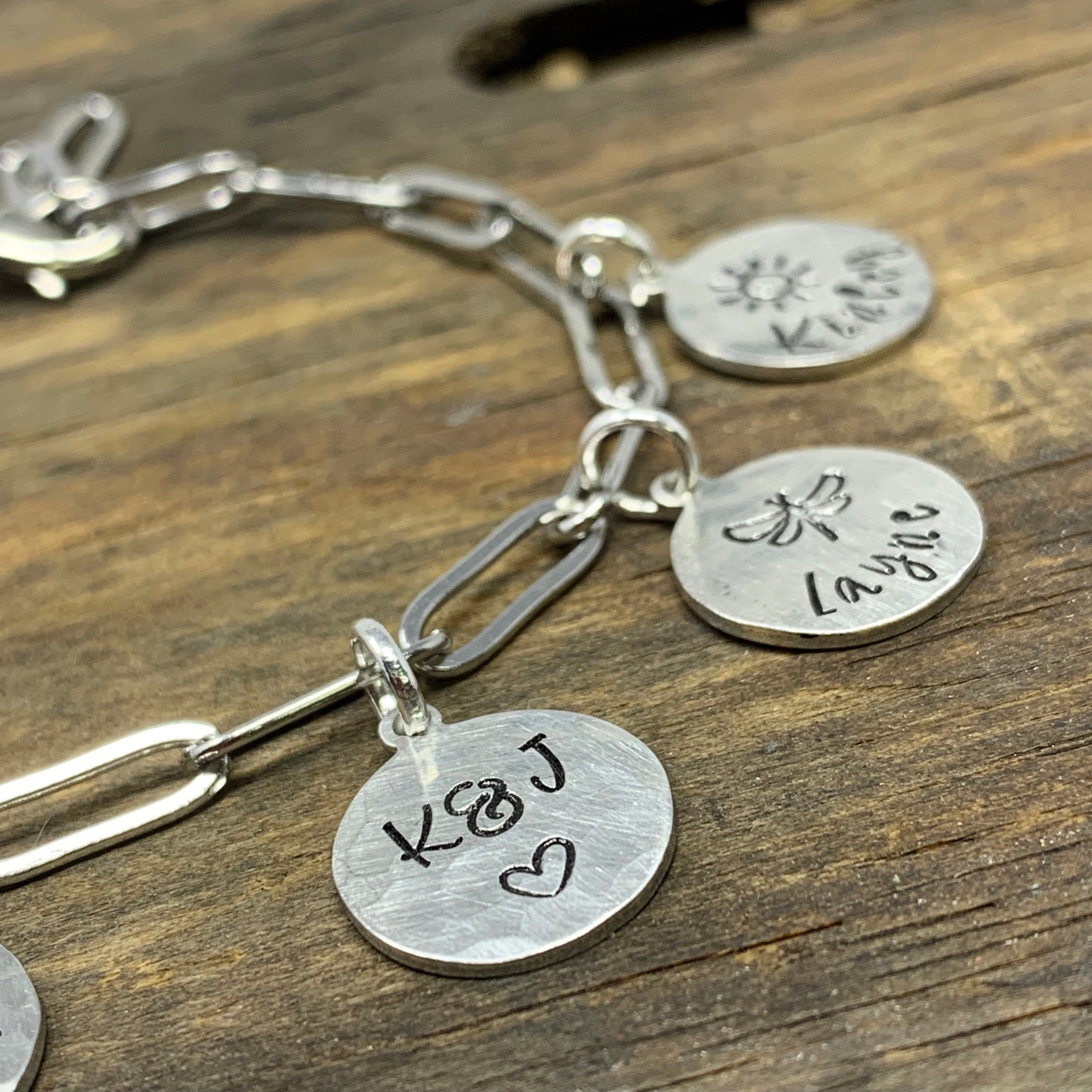 Personalized Charm Bracelet Cute Charm Bracelet Name Etsy
