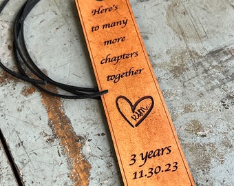 Personalized Anniversary Gifts for Wife, Custom Leather