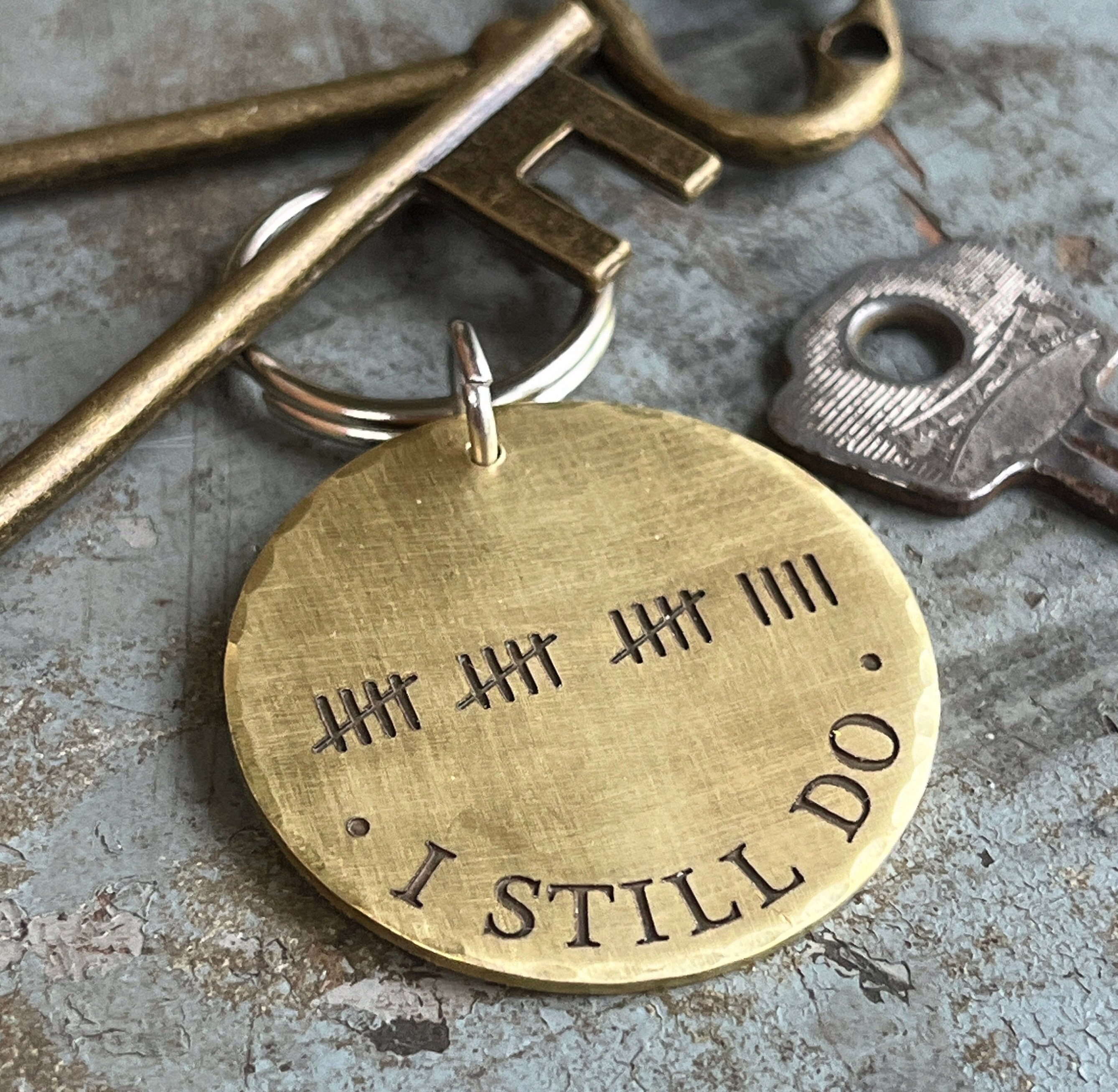 Heirloom Bronze Tally Keychain