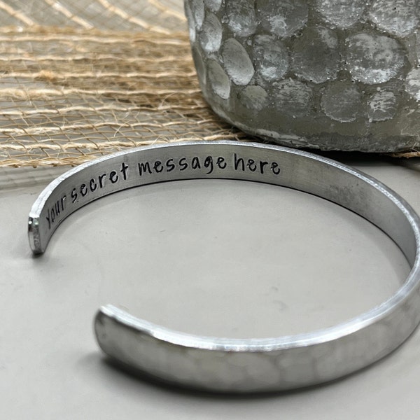 Secret Message Customizable Bracelet, Hidden Message Bracelet, Mothers Day Gift Idea, Friendship Bracelet Custom, Personal Gifts