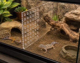 Custom Clear Acrylic Ventilation Panel, Aquarium Lid & Divider, Turtle Tank Cover, Hamster/Reptile Cage Separator