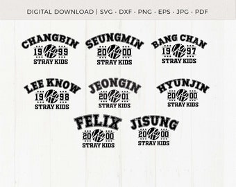 Stray Kids Svg Eps Pdf Jpg Png | Stay Decal | Vector files for Cricut and Silhouette | SKZ Svg | Stray Kids Clip Art | Stray Kids Athletic