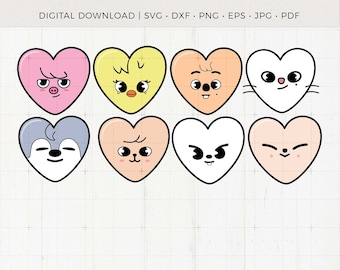 Skzoo Svg Eps Pdf Jpg Png | Stray Kids Decal | SKZ svg | Vector files for Cricut and Silhouette | Kpop Svg | Zoo Characters Shirt