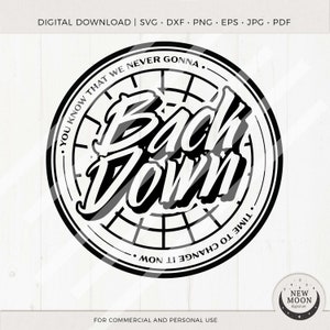 P1 Harmony Back Down Vector | P1ece svg | KPop Digital Download | Instant Download for Silhouette DXF digital cut file EPS Svg Png shirt