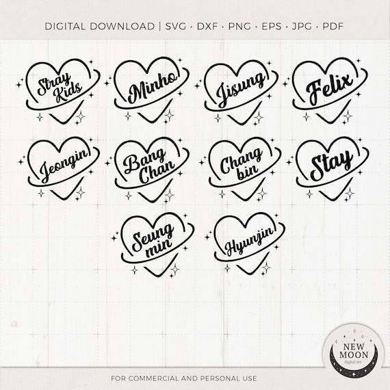 Stray Kids Sticker | SKZ Clip Art | Kpop Digital Download