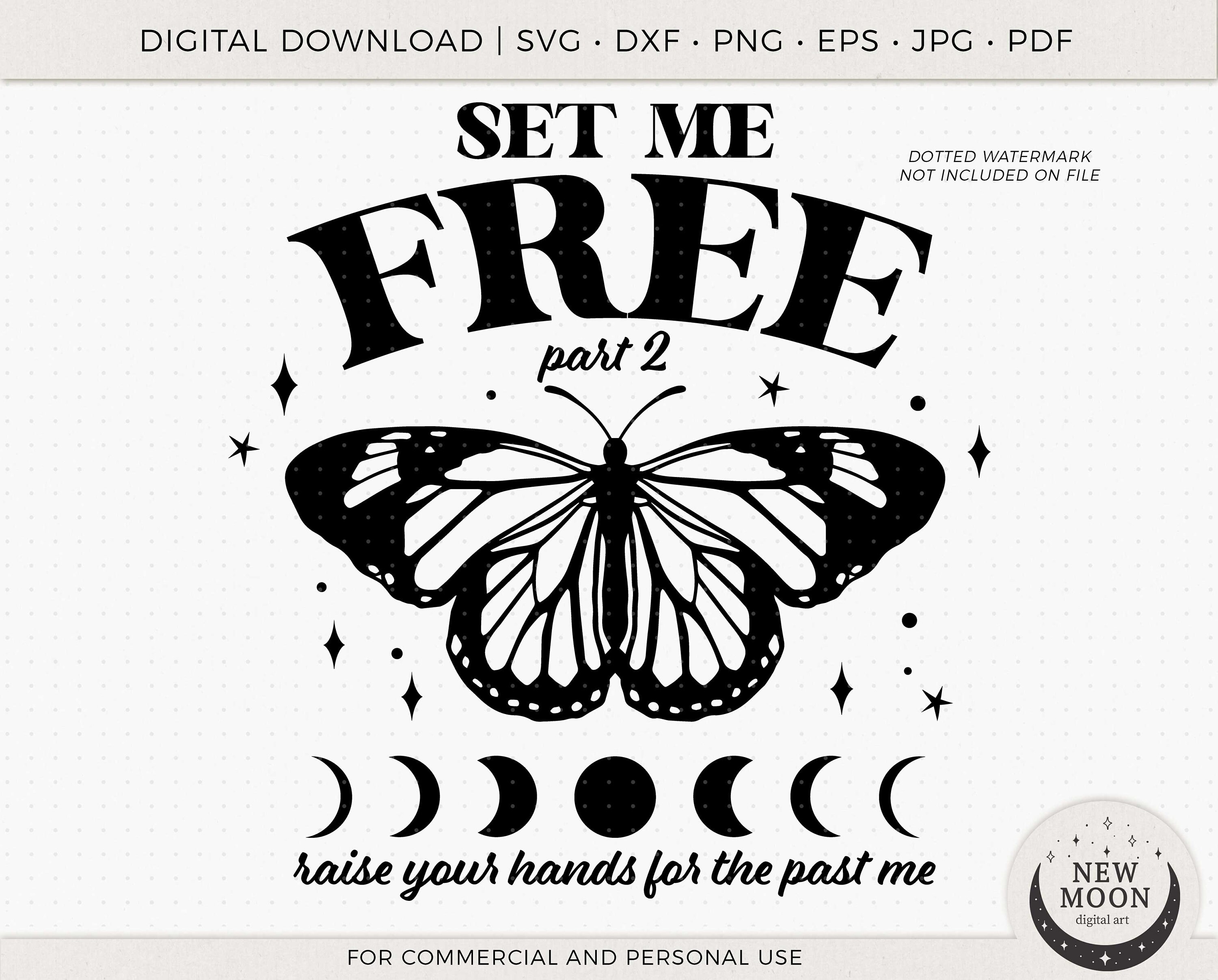 Set Me Free Jimin Vector BTS Svg Kpop Sticker Instant Download For.