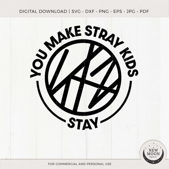 Stray Kids Sticker SKZ Clip Art Kpop Digital Download Instant