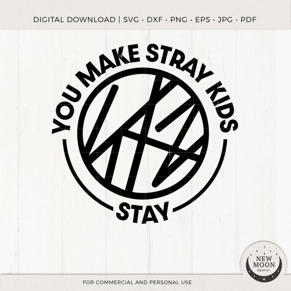 Stray Kids Svg Eps Pdf Jpg Png | SKZ Clip Art | Kpop Digital