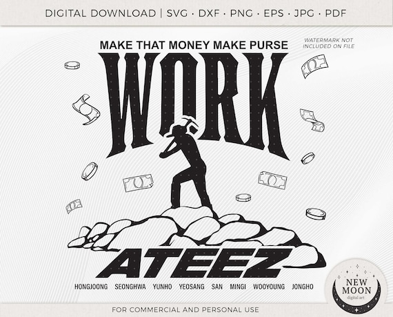 Ateez Work Vector | Ateez Svg | Kpop Vector | Instant