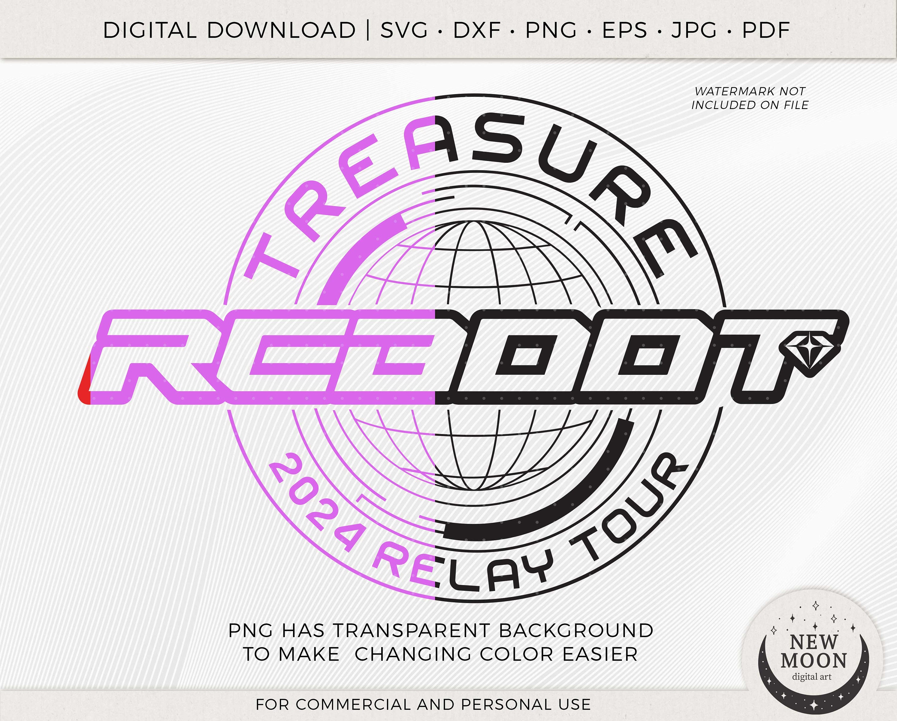 Treasure Reboot Tour | Treasure Svg | Kpop Sticker | Instant