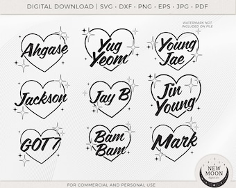 Kpop GOT7 SVG Logo Cut File Template - Etsy