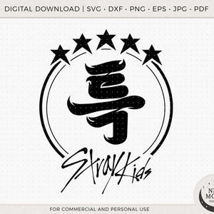 Stray Kids Svg Eps Pdf Jpg Png / Clip Art SKZ / Descarga digital KPop / Calcomanía de Stray Kids / Archivos vectoriales para Cricut y Silhouette
