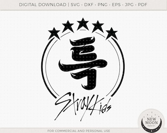 Stray Kids Svg  Eps Pdf Jpg Png | SKZ Clip Art | KPop Digital Download | Stray Kids Decal | Vector Files for Cricut and Silhouette