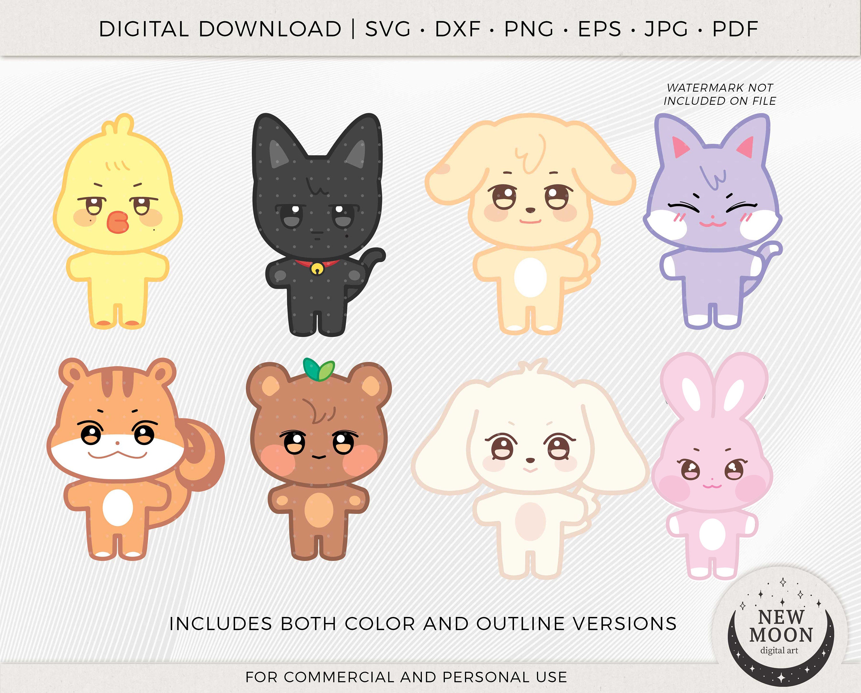 Aniteez Svg Eps Pdf Jpg Png | Ateez Decal | SKZ Svg | Cut Files