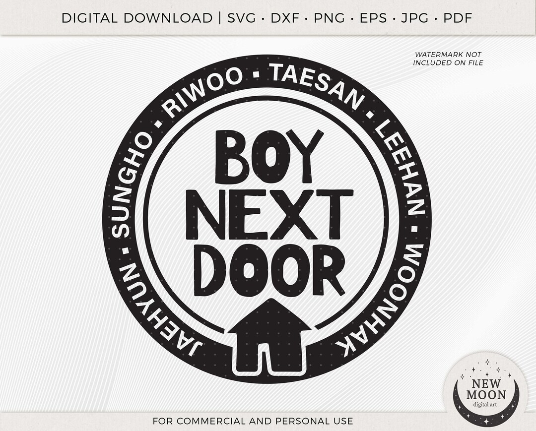 Boynextdoor Svg Eps Pdf Jpg Png | Boy Next Door Clip Art