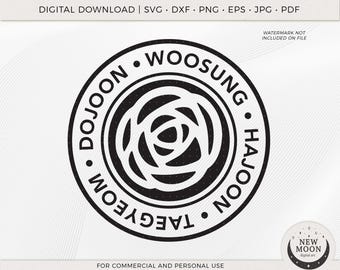 ローズ SVG EPS Pdf Jpg Png | ローズ デカール | ブラック ローズ ステッカー | Cricut および Silhouette 用ブラック ローズ ベクター ファイル | Kpop スター SVG