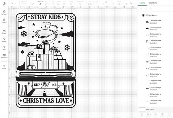 Stray Kids Christmas Love Tarot Card Svg | SKZ Clip Art | Kpop