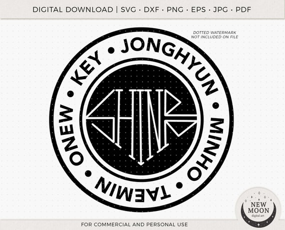 Shinee Svg Eps Pdf Jpg Png | Shinee Decal | Shinee Sticker | Team