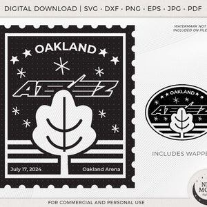 Tour du monde Stamp Ateez d'Oakland | Clipart minuscule | Téléchargement numérique KPop | Téléchargement instantané Ateez pour la chemise Cricut Silhouette DXF Eps Svg Png