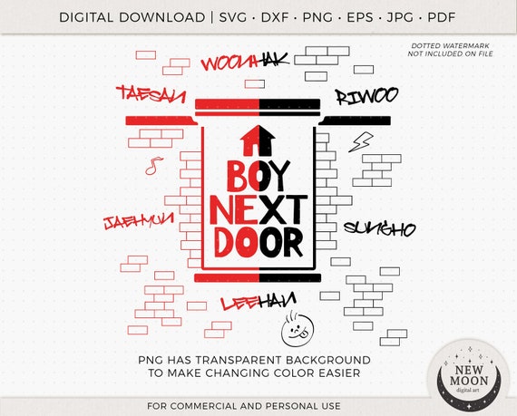 Boynextdoor Svg Eps Pdf Jpg Png | Boy Next Door Clip Art