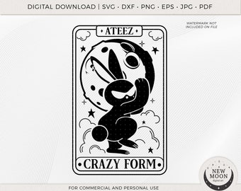 Mito Crazy Form Vector | Ateez Svg | Kpop Sticker | Instant