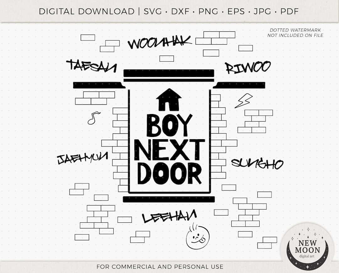 Boynextdoor Svg Eps Pdf Jpg Png | Boy Next Door Clip Art