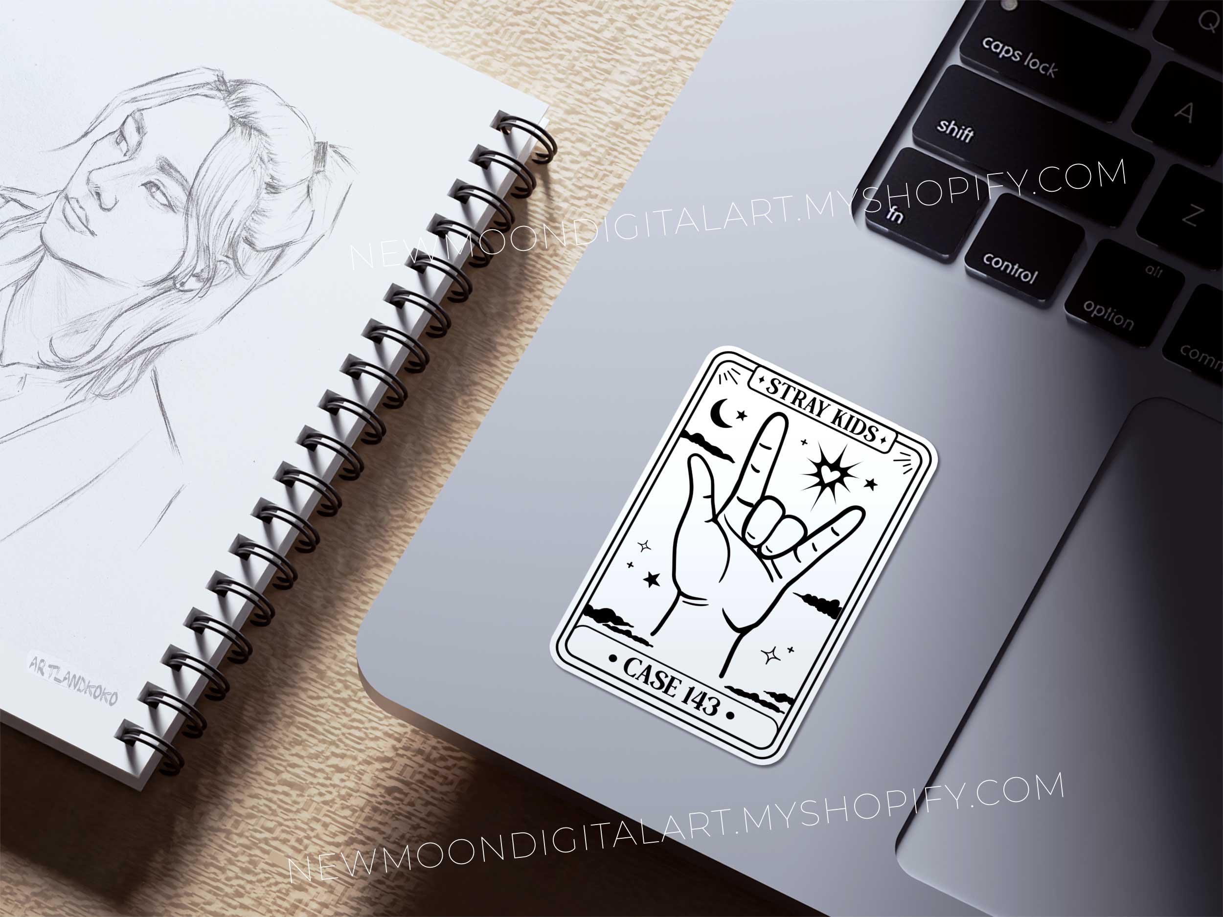 Stray Kids Case 143 Tarot Card Svg | SKZ Clip Art | Kpop Digital