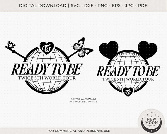 Twice SVG EPS Pdf Jpg Png | Twice ワールドツアー クリップ アート