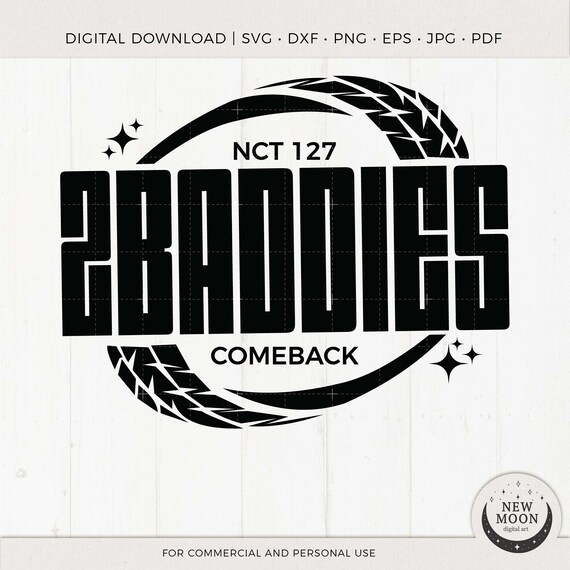 2 Baddies Clip Art | NCT 127 Sticker | Kpop Digital Download