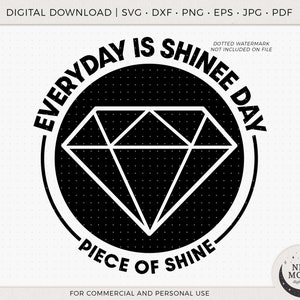 Chaque jour est Shinee Day Svg Eps Pdf Jpg Png | Décalcomanie Shinee | Autocollant brillant | Fichiers vectoriels pour Cricut et Silhouette | Étoile Kpop