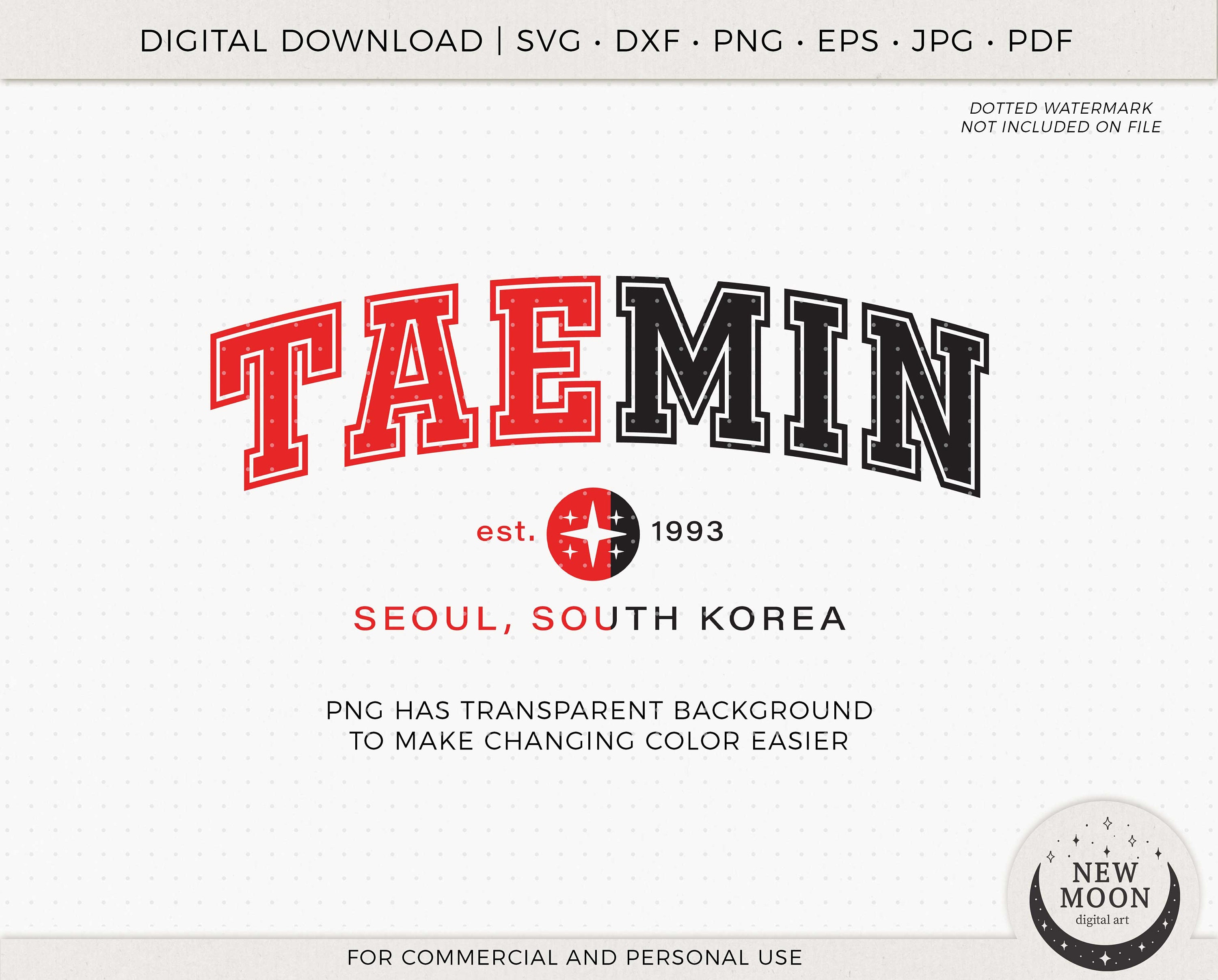 Shinee Member Names | Shawol Svg | Kpop Digital Download | Shinee
