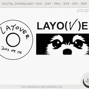 BTS V Layover Solo Debut Album SVG Graphic Design File