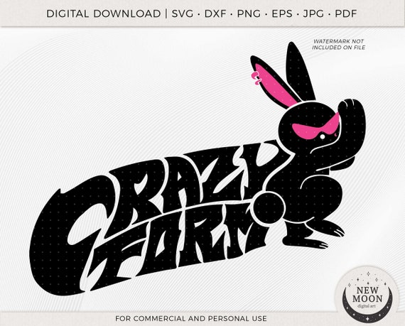 Rabbit Stickerᕱᘏ ゛専用 Ateez Crazy Form Svg Eps Pdf Jpg Png | Atiny Decal | Ateez Sticker