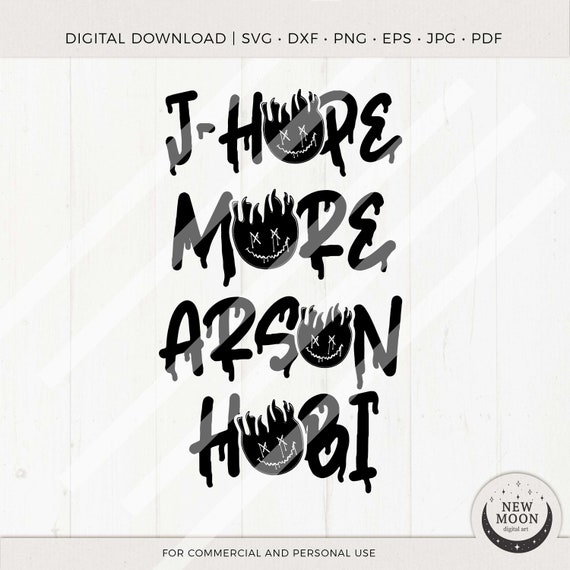 J-Hope Arson | BTS svg | KPop Digital Download | Hobi More Instant Download for Cricut Silhouette DXF digital cut file EPS Svg Png shirt