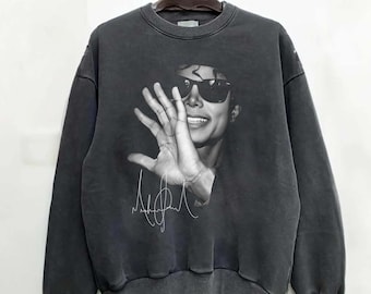 Camiseta Comfort Colors Michael Jackson / Camiseta vintage extragrande Sudadera de papel