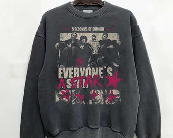 Komfort Farben 5sos Tour Papper Sweatshirt Jedermanns Star Tee
