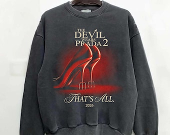 Camiseta El diablo viste de Prada, Camiseta That All, Camiseta gráfica Fashion Boss Lady, Regalo para mujeres y hombres Camiseta unisex Sudadera de papel