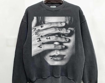 Camiseta retro de los 90 de Comfort Colors Jungkook, camiseta pirata de fan del Kpop de Jungkook con los ojos cubiertos, regalo para mujeres y hombres, sudadera de papel