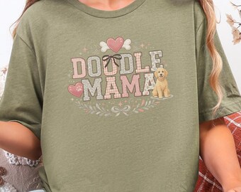 Doodle Mama Gift, Goldendoodle Dog Mom Shirt, Pet Lover Tee, Labradoodle Mama Shirt, Funny Dog Owner Present for Her, Goldendoodle Mom