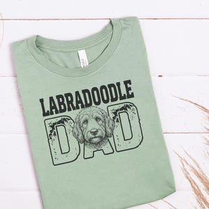 Labradoodle Dog Gift, Funny Labradoodle Dad Shirt, Personalized Pet Owner T-shirt, Vintage Dog Father Life Graphic Tee, Funny Dog Dad Shirt image 1