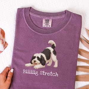 Comfort Colors Sheepadoodle T-shirt, Biiiiig Stretch Dog Tee | Doodle Mama Gift | Doodle Dad Shirt | Funny Dog Lover Present, New Fur Baby image 1