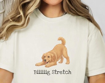 Comfort Colors Golden Retriever Shirt, Biiiiiiig Stretch Sarcastic Retriever Lover Clothing, Golden Retriever Hundeliebhaber Hundemama